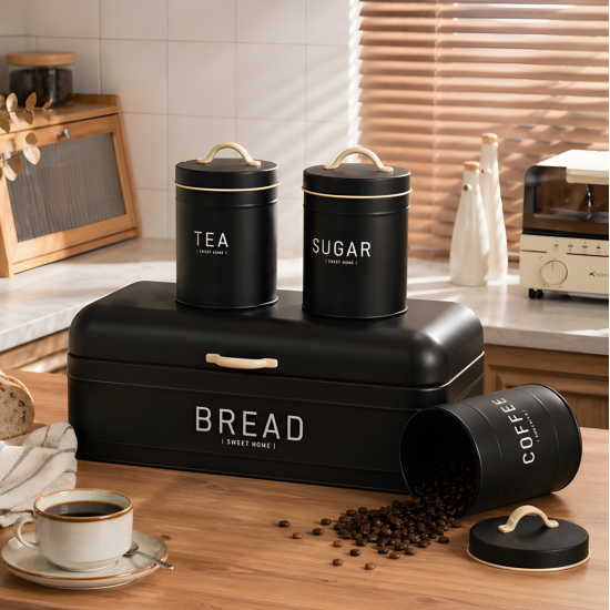 Metal Jar Set - 4 Pcs